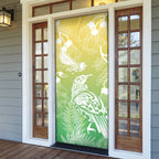 Aotearoa Maori Mahuru Tui With Pikawakawa Door Cover Spring Time