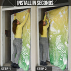 Aotearoa Maori Mahuru Tui With Pikawakawa Door Cover Spring Time