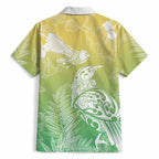 Aotearoa Maori Mahuru Tui With Pikawakawa Hawaiian Shirt Spring Time