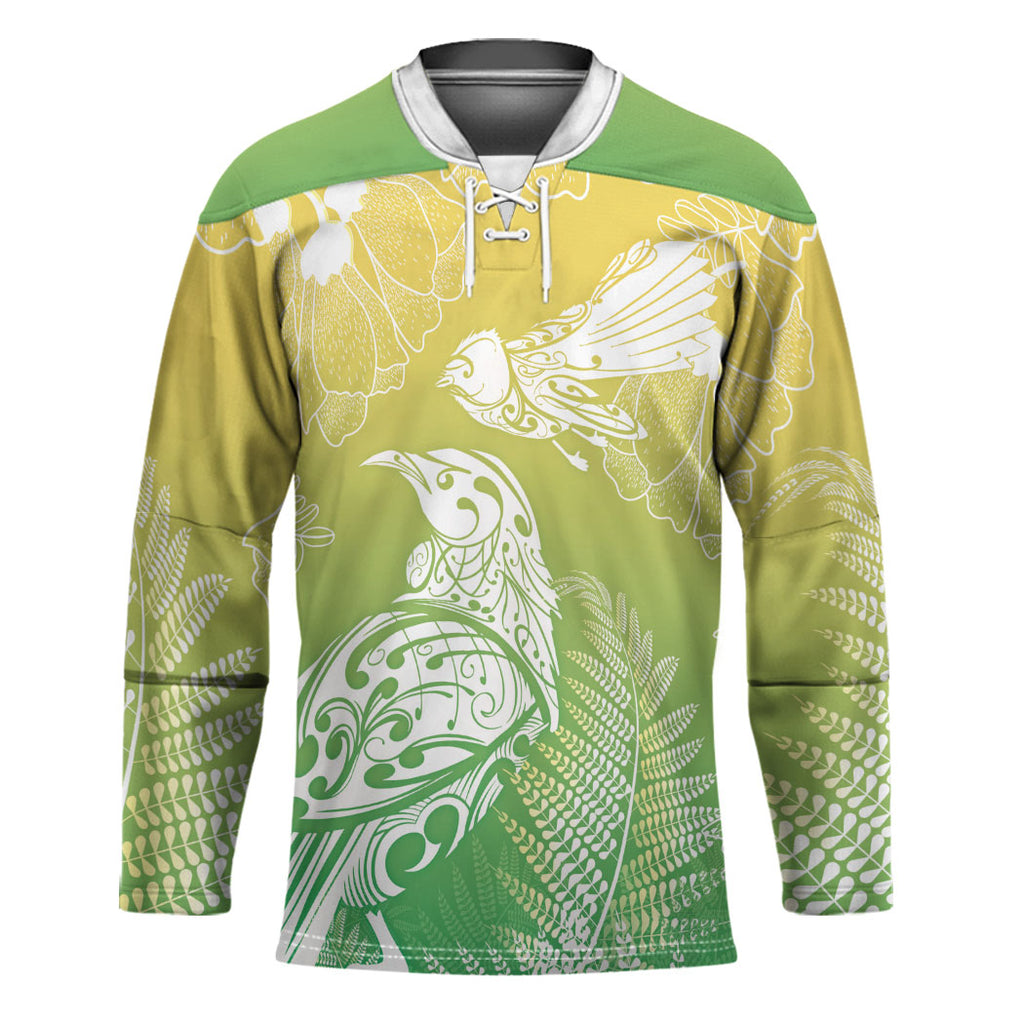 Aotearoa Maori Mahuru Tui With Pikawakawa Hockey Jersey Spring Time