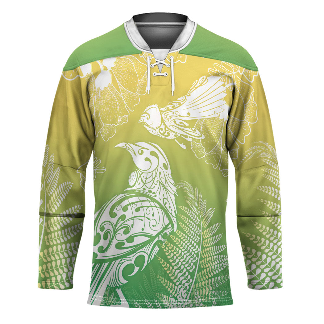 Aotearoa Maori Mahuru Tui With Pikawakawa Hockey Jersey Spring Time