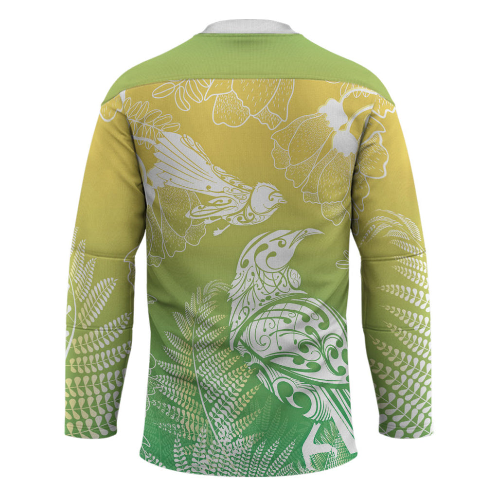 Aotearoa Maori Mahuru Tui With Pikawakawa Hockey Jersey Spring Time