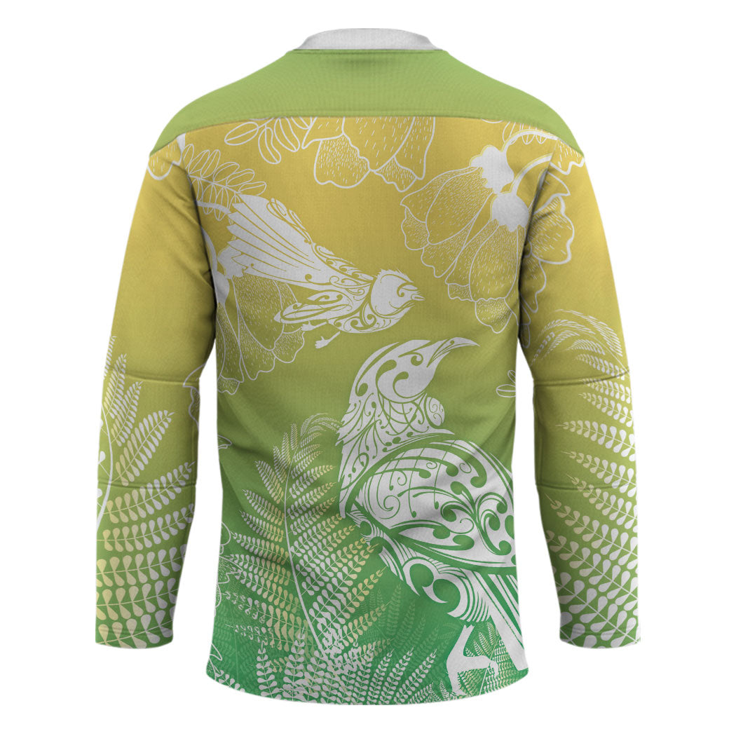 Aotearoa Maori Mahuru Tui With Pikawakawa Hockey Jersey Spring Time
