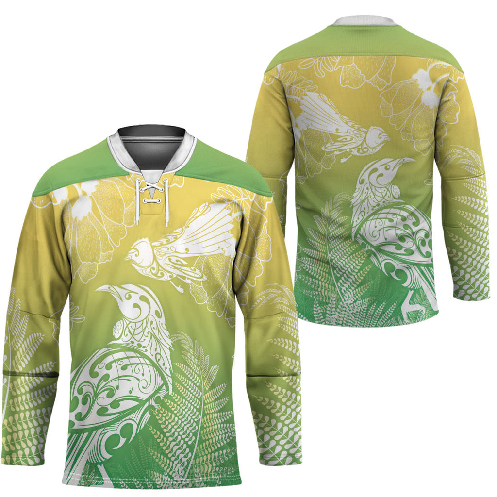 Aotearoa Maori Mahuru Tui With Pikawakawa Hockey Jersey Spring Time