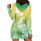 Aotearoa Maori Mahuru Tui With Pikawakawa Hoodie Dress Spring Time