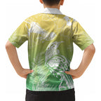 Aotearoa Maori Mahuru Tui With Pikawakawa Kid Hawaiian Shirt Spring Time