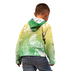 Aotearoa Maori Mahuru Tui With Pikawakawa Kid Hoodie Spring Time