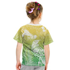 Aotearoa Maori Mahuru Tui With Pikawakawa Kid T Shirt Spring Time