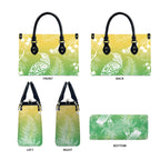 Aotearoa Maori Mahuru Tui With Pikawakawa Leather Bag Spring Time
