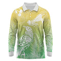 Aotearoa Maori Mahuru Tui With Pikawakawa Long Sleeve Polo Shirt Spring Time