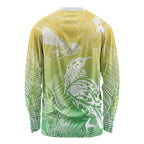 Aotearoa Maori Mahuru Tui With Pikawakawa Long Sleeve Shirt Spring Time