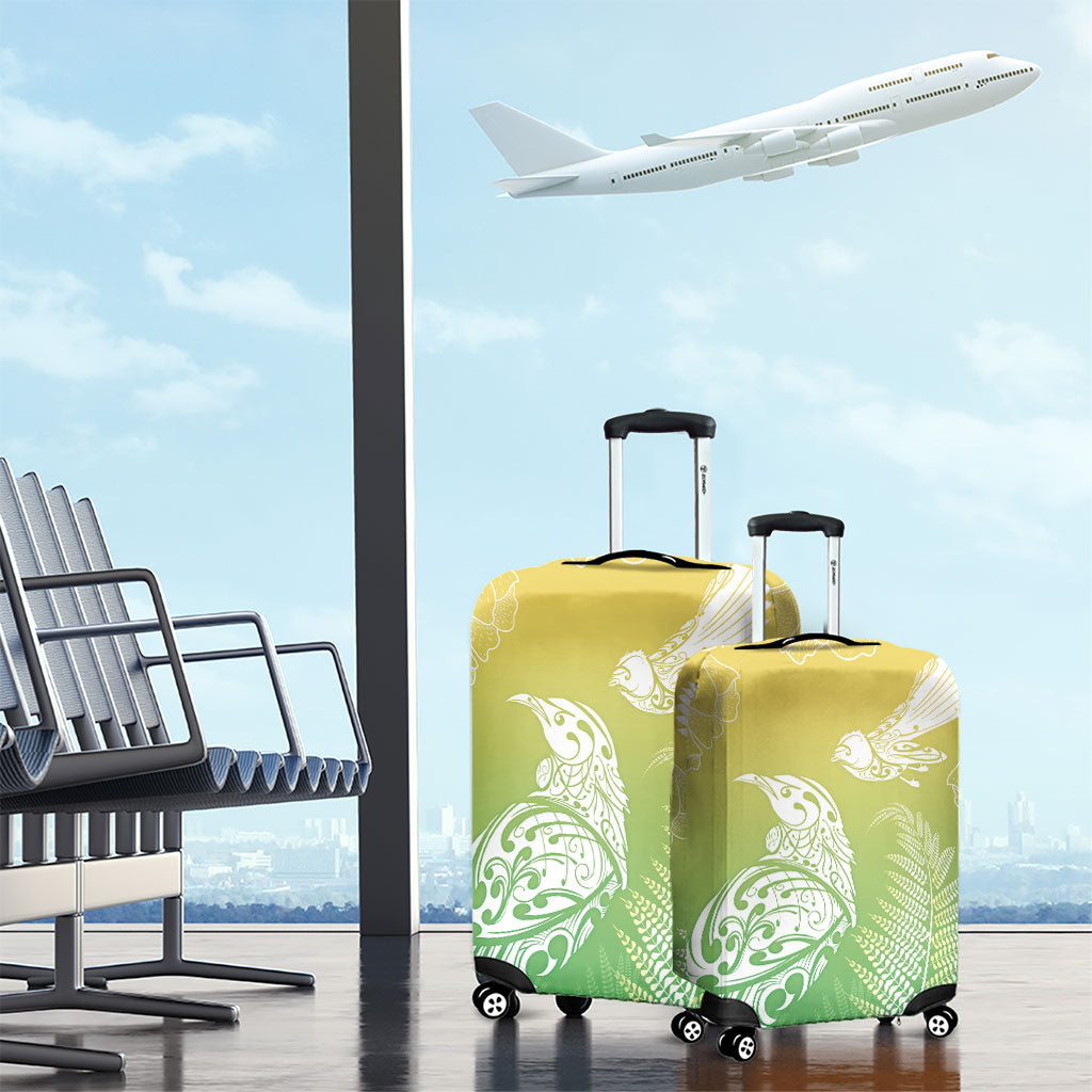 Aotearoa Maori Mahuru Tui With Pikawakawa Luggage Cover Spring Time