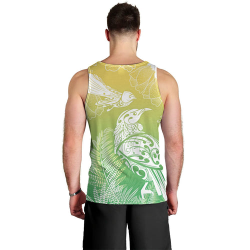 Aotearoa Maori Mahuru Tui With Pikawakawa Men Tank Top Spring Time