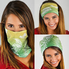 Aotearoa Maori Mahuru Tui With Pikawakawa Neck Gaiter Spring Time