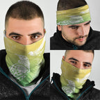 Aotearoa Maori Mahuru Tui With Pikawakawa Neck Gaiter Spring Time