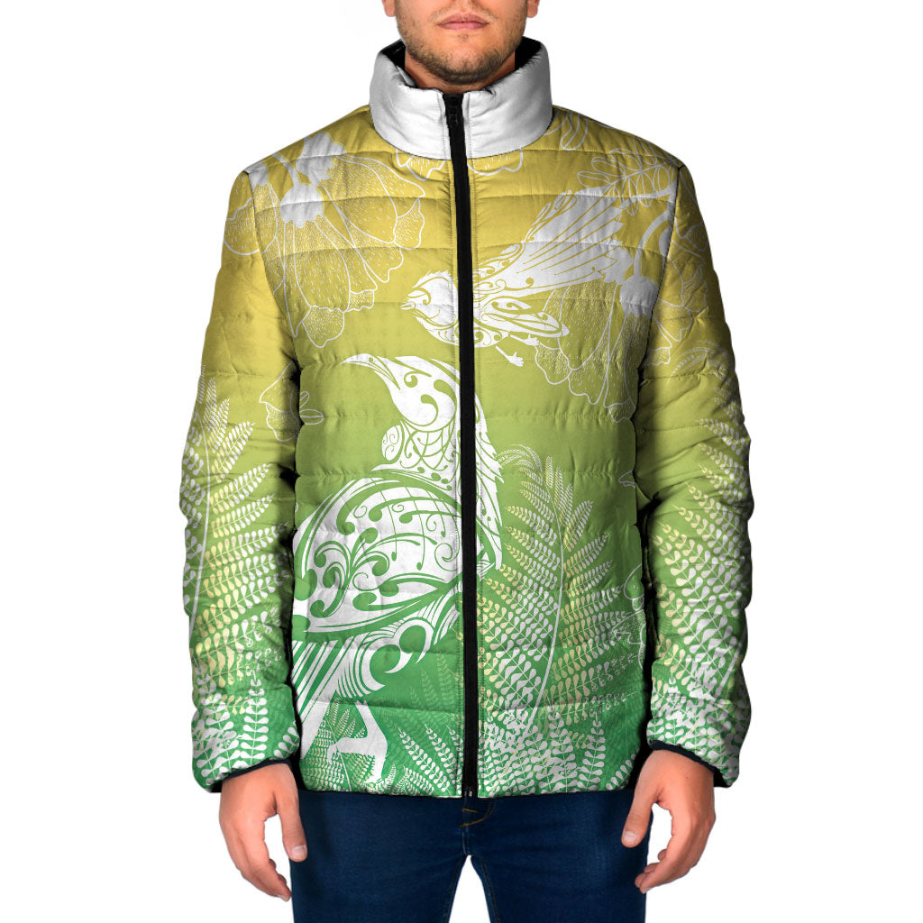 Aotearoa Maori Mahuru Tui With Pikawakawa Padded Jacket Spring Time