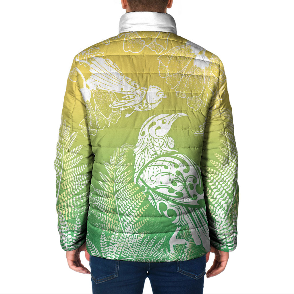 Aotearoa Maori Mahuru Tui With Pikawakawa Padded Jacket Spring Time