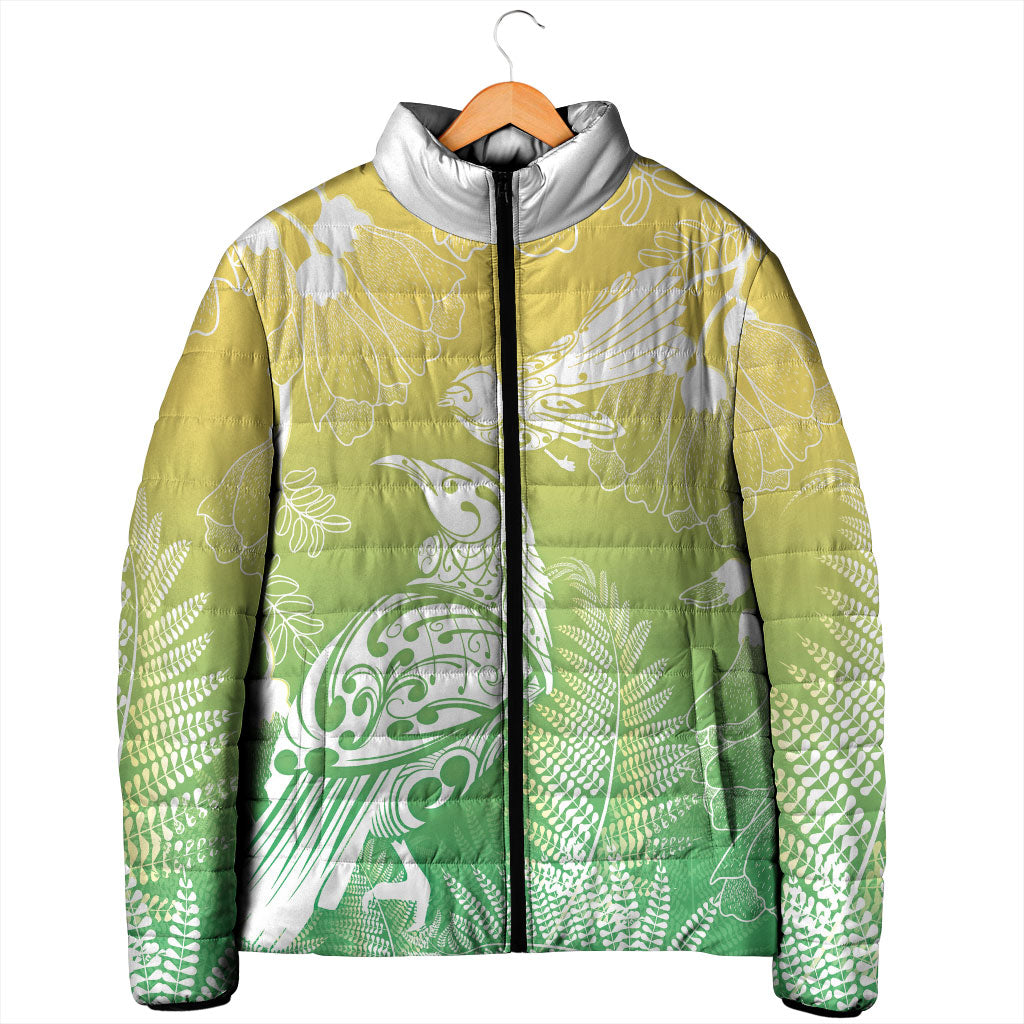 Aotearoa Maori Mahuru Tui With Pikawakawa Padded Jacket Spring Time