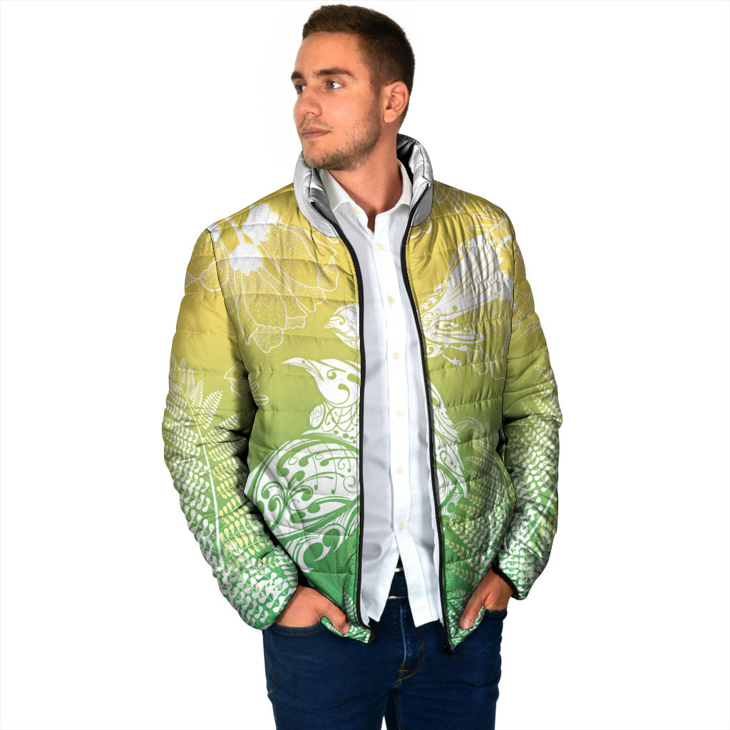 Aotearoa Maori Mahuru Tui With Pikawakawa Padded Jacket Spring Time