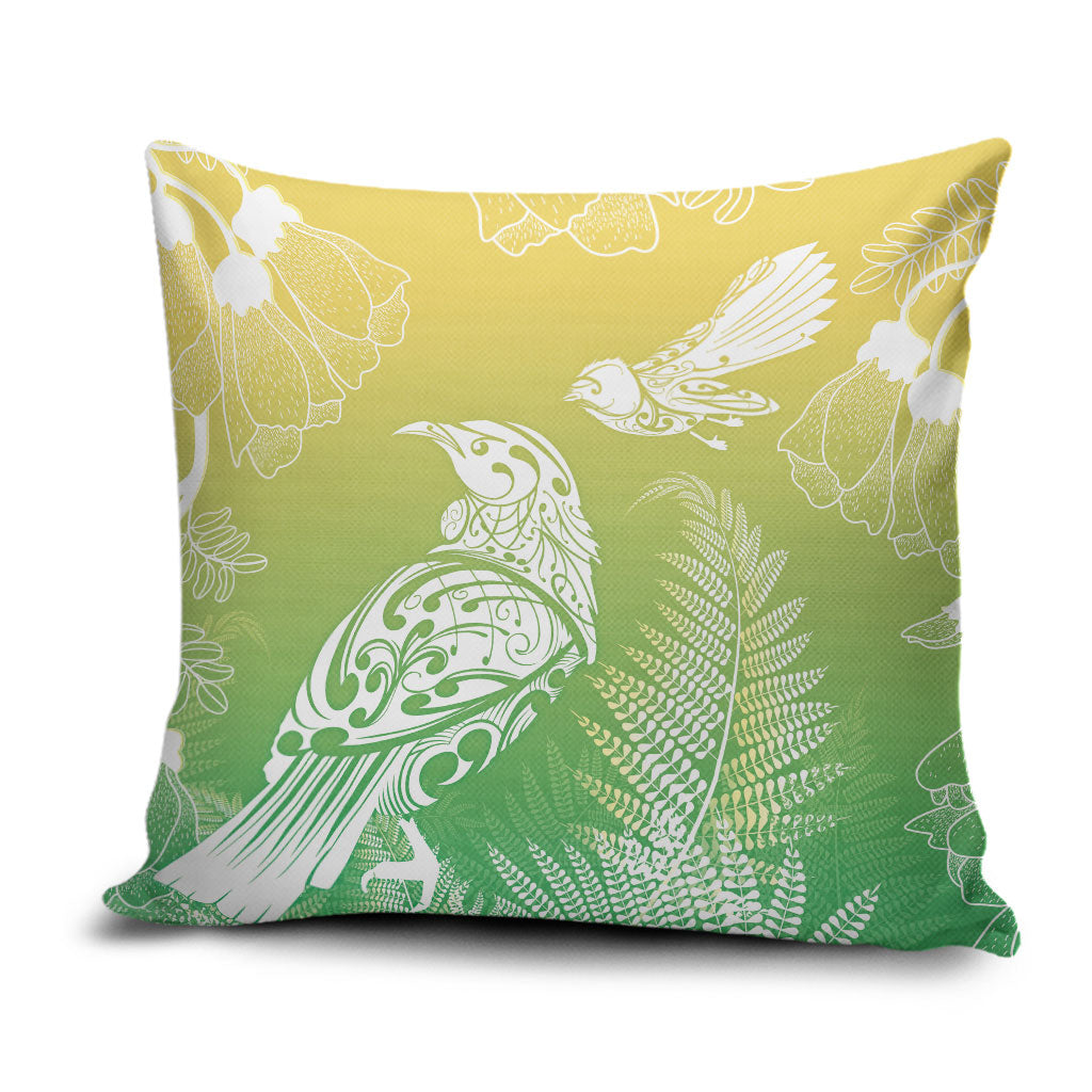 Aotearoa Maori Mahuru Tui With Pikawakawa Pillow Cover Spring Time