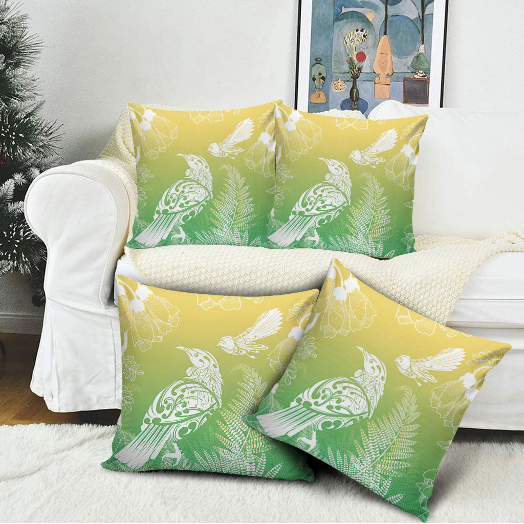 Aotearoa Maori Mahuru Tui With Pikawakawa Pillow Cover Spring Time