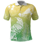 Aotearoa Maori Mahuru Tui With Pikawakawa Polo Shirt Spring Time