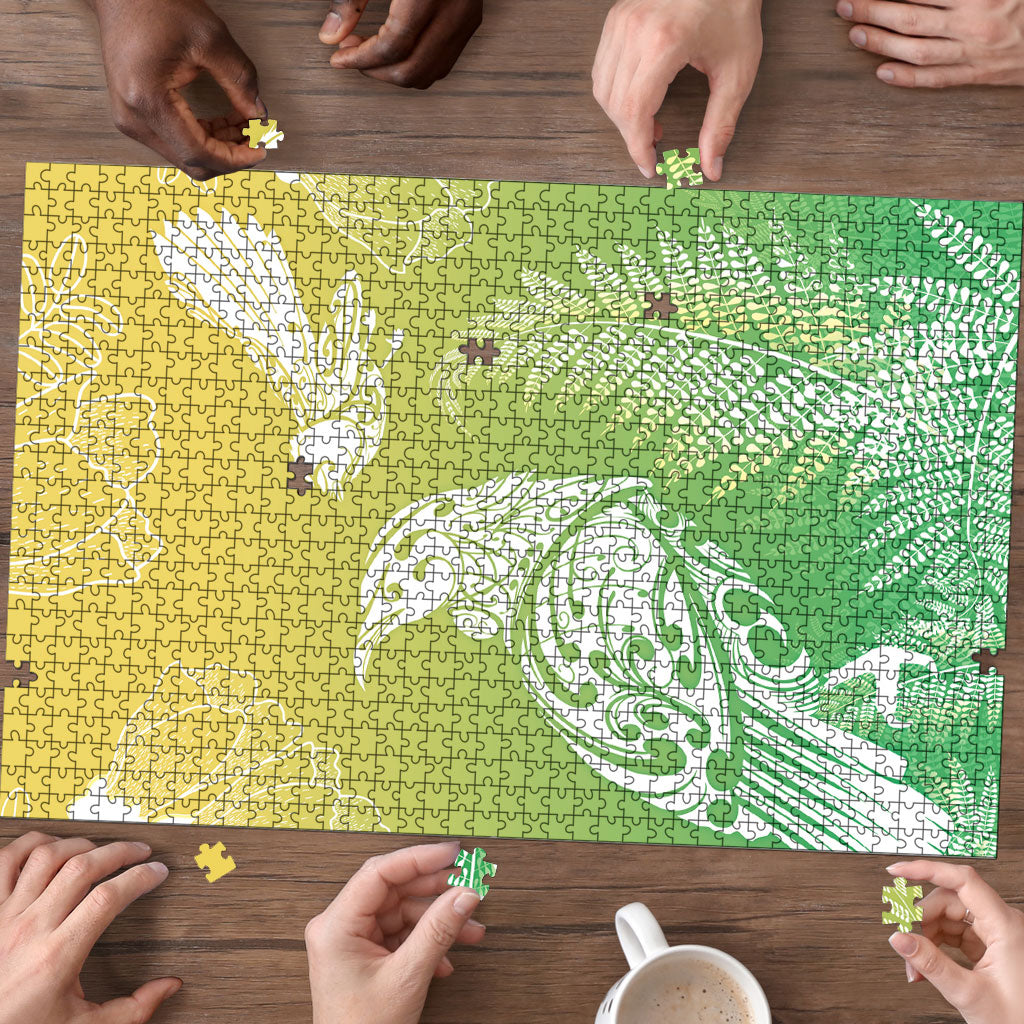 Aotearoa Maori Mahuru Tui With Pikawakawa Puzzle Spring Time