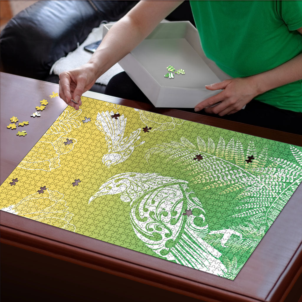 Aotearoa Maori Mahuru Tui With Pikawakawa Puzzle Spring Time