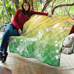 Aotearoa Maori Mahuru Tui With Pikawakawa Quilt Spring Time