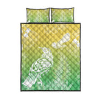 Aotearoa Maori Mahuru Tui With Pikawakawa Quilt Bed Set Spring Time