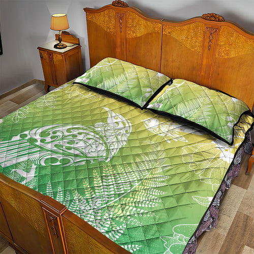 Aotearoa Maori Mahuru Tui With Pikawakawa Quilt Bed Set Spring Time