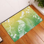 Aotearoa Maori Mahuru Tui With Pikawakawa Rubber Doormat Spring Time