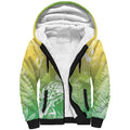 Aotearoa Maori Mahuru Tui With Pikawakawa Sherpa Hoodie Spring Time