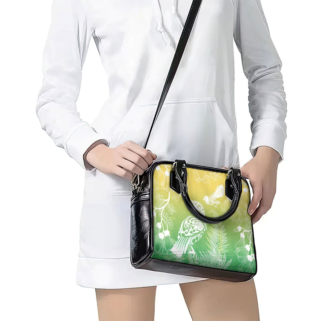 Aotearoa Maori Mahuru Tui With Pikawakawa Shoulder Handbag Spring Time