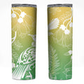 Aotearoa Maori Mahuru Tui With Pikawakawa Skinny Tumbler Spring Time