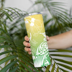 Aotearoa Maori Mahuru Tui With Pikawakawa Skinny Tumbler Spring Time