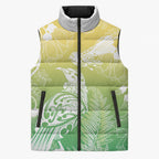 Aotearoa Maori Mahuru Tui With Pikawakawa Sleeveless Puffer Jacket Spring Time