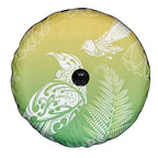 Aotearoa Maori Mahuru Tui With Pikawakawa Spare Tire Cover Spring Time