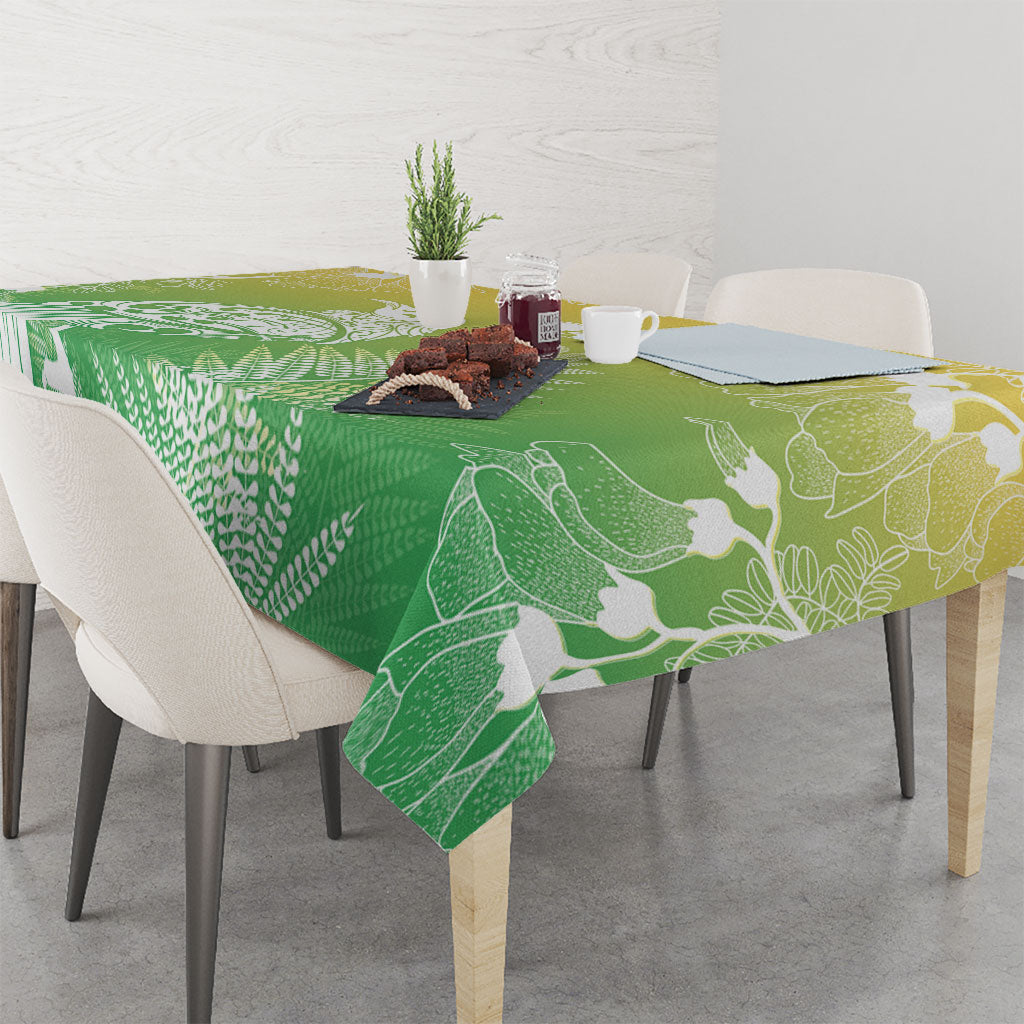 Aotearoa Maori Mahuru Tui With Pikawakawa Tablecloth Spring Time