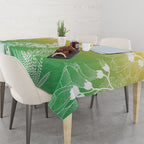 Aotearoa Maori Mahuru Tui With Pikawakawa Tablecloth Spring Time