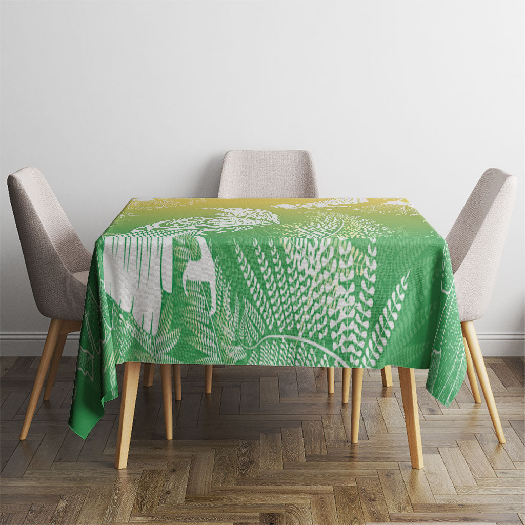 Aotearoa Maori Mahuru Tui With Pikawakawa Tablecloth Spring Time