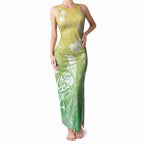 Aotearoa Maori Mahuru Tui With Pikawakawa Tank Maxi Dress Spring Time
