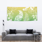 Aotearoa Maori Mahuru Tui With Pikawakawa Tapestry Spring Time