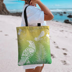 Aotearoa Maori Mahuru Tui With Pikawakawa Tote Bag Spring Time