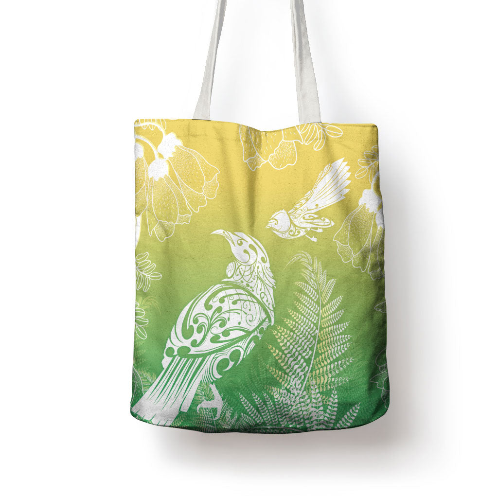 Aotearoa Maori Mahuru Tui With Pikawakawa Tote Bag Spring Time