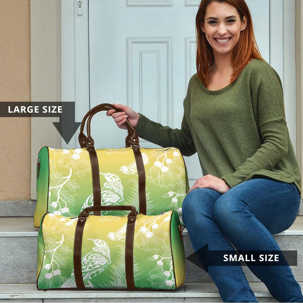 Aotearoa Maori Mahuru Tui With Pikawakawa Travel Bag Spring Time