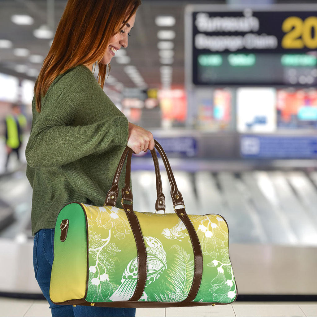 Aotearoa Maori Mahuru Tui With Pikawakawa Travel Bag Spring Time