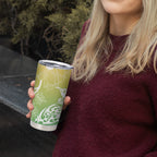 Aotearoa Maori Mahuru Tui With Pikawakawa Tumbler Cup Spring Time