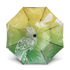 Aotearoa Maori Mahuru Tui With Pikawakawa Umbrella Spring Time