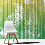 Aotearoa Maori Mahuru Tui With Pikawakawa Window Curtain Spring Time